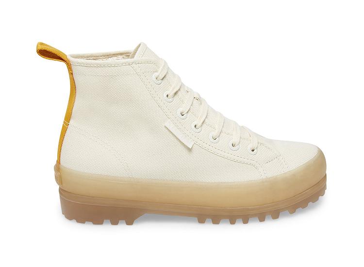 Superga 2341 Alpina Tjellygum Cotu Sand - Womens Superga High top Shoes